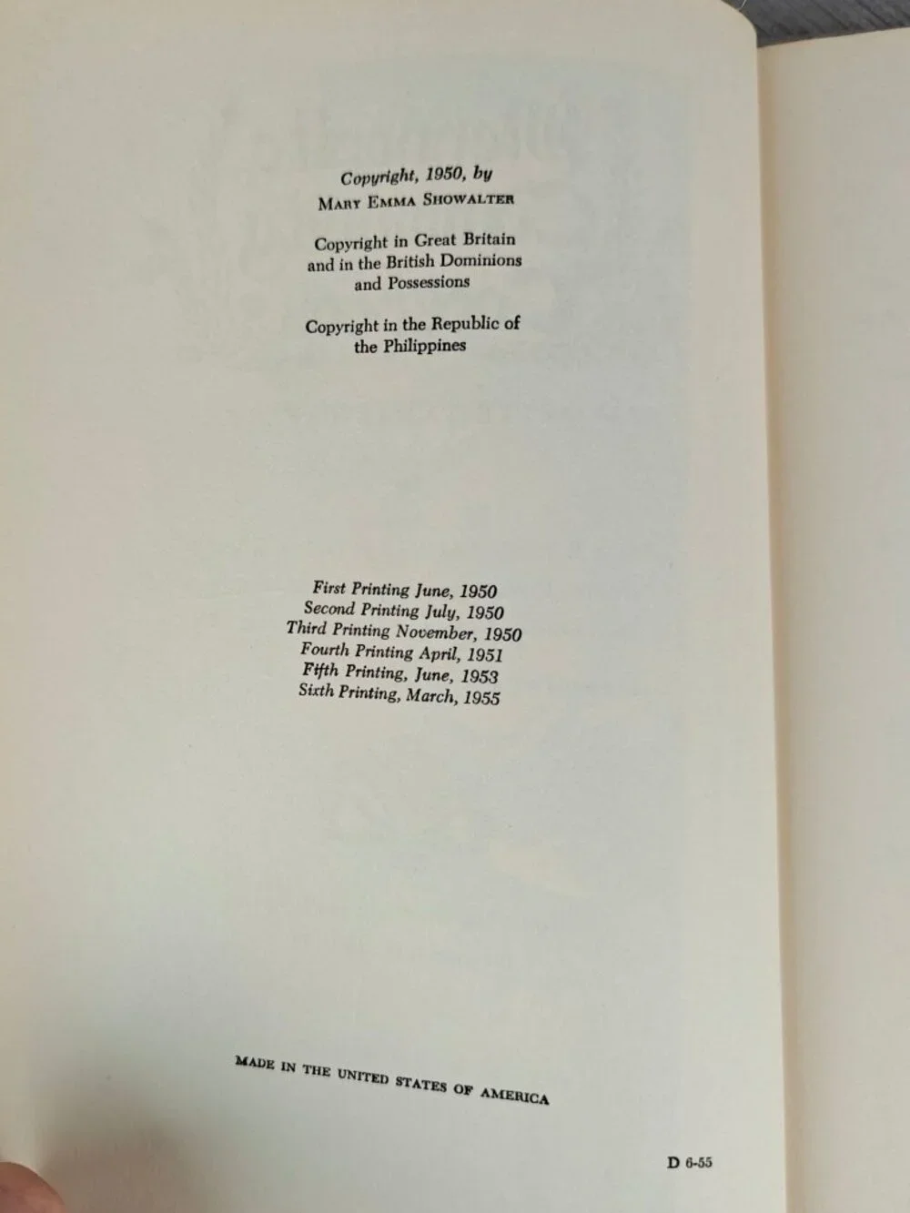 Vintage Mennonite Community Cookbook Mary Emma Showalter 1955 Sixth Printing HC